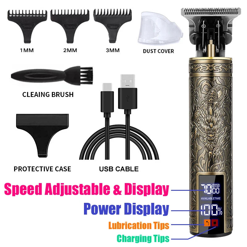 T9 Electric Hair Cutting Machine Hair Clipper Beard Shaving Body Hair Trimmer Clippers Professional Barber Men Trimmer Shaver