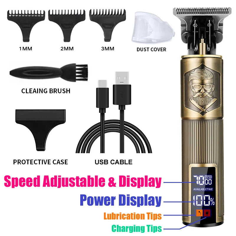 T9 Electric Hair Cutting Machine Hair Clipper Beard Shaving Body Hair Trimmer Clippers Professional Barber Men Trimmer Shaver